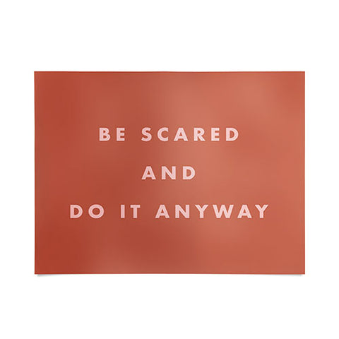 June Journal Be Scared Do It Anyway Poster