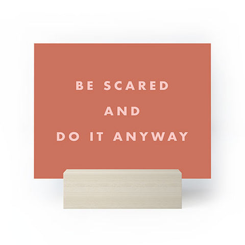 June Journal Be Scared Do It Anyway Mini Art Print