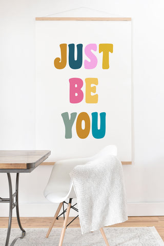 June Journal Colorful Just Be You Lettering Art Print And Hanger
