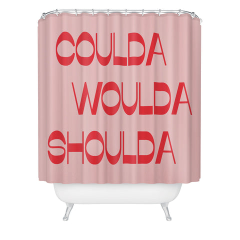 June Journal Coulda Woulda Shower Curtain