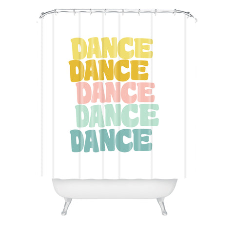 June Journal Dance in Pastel Shower Curtain