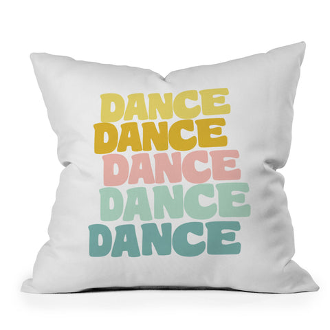 June Journal Dance in Pastel Throw Pillow
