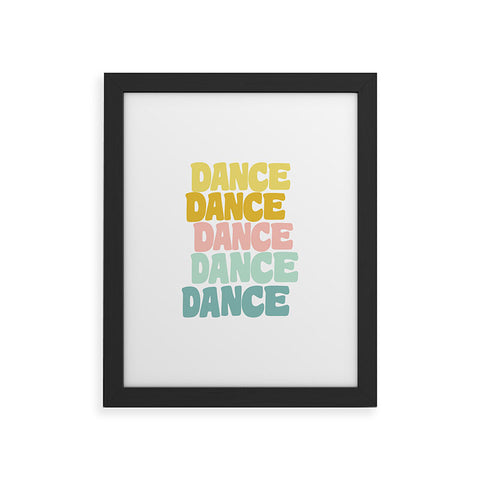 June Journal Dance in Pastel Framed Art Print