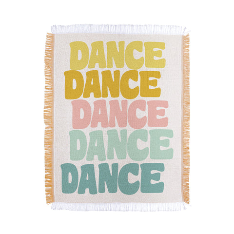 June Journal Dance in Pastel Throw Blanket