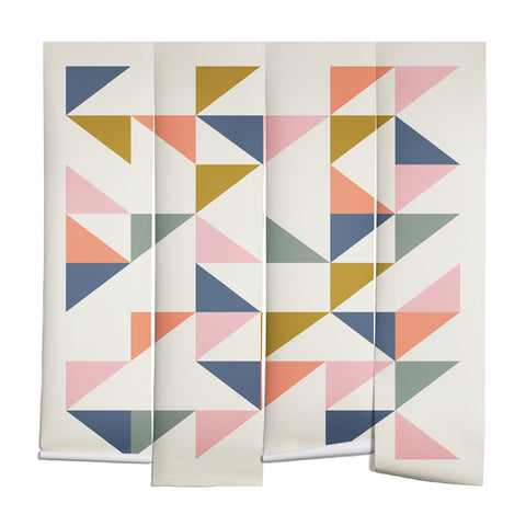 June Journal Floating Triangles Wall Mural