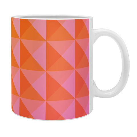 June Journal Geometric Gradient in Pink Coffee Mug