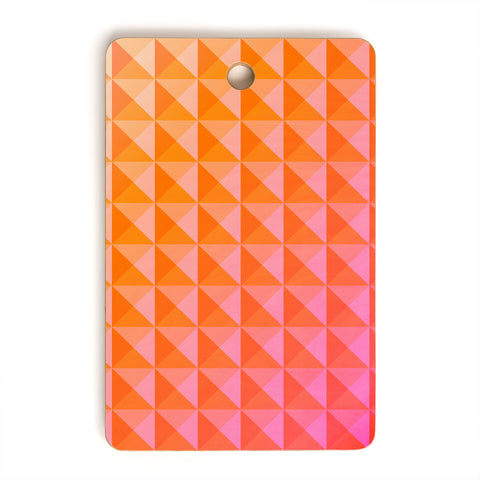 June Journal Geometric Gradient in Pink Cutting Board Rectangle