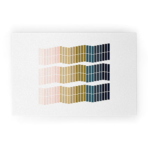 June Journal Geometric Ombre Trio Welcome Mat