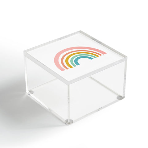 June Journal Minimalist Geometric Rainbow Acrylic Box