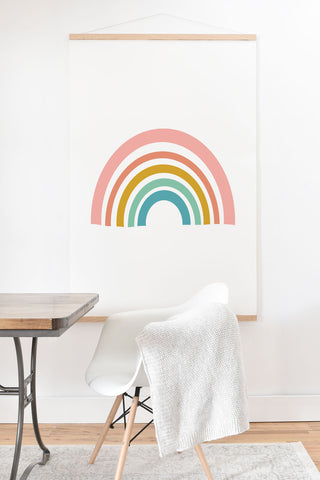 June Journal Minimalist Geometric Rainbow Art Print And Hanger