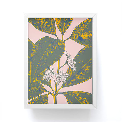 June Journal Modern Botanical Banana Leaf Framed Mini Art Print