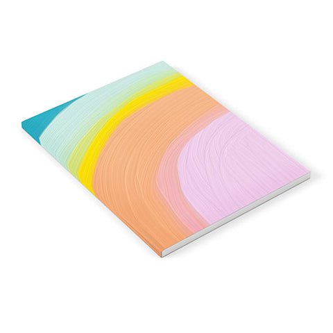 June Journal Painted Pastel Rainbow Notebook