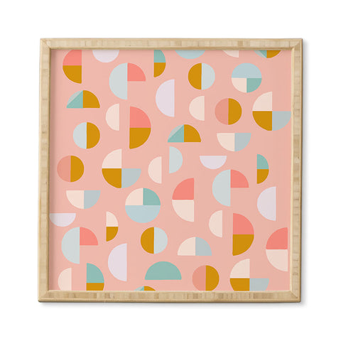 June Journal Playful Geometry Shapes Framed Wall Art