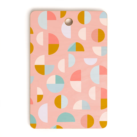 June Journal Playful Geometry Shapes Cutting Board Rectangle