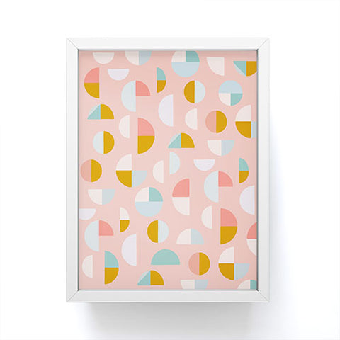 June Journal Playful Geometry Shapes Framed Mini Art Print