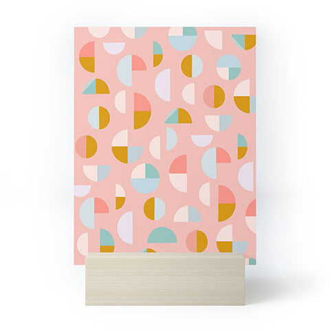 June Journal Playful Geometry Shapes Mini Art Print