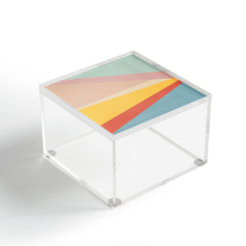 June Journal Retro Abstract Geometric Acrylic Box