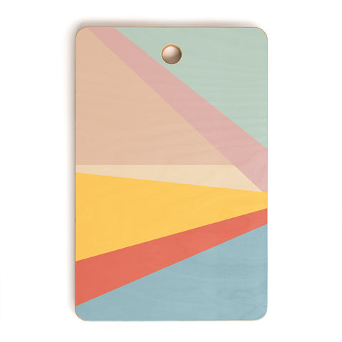 June Journal Retro Abstract Geometric Cutting Board Rectangle