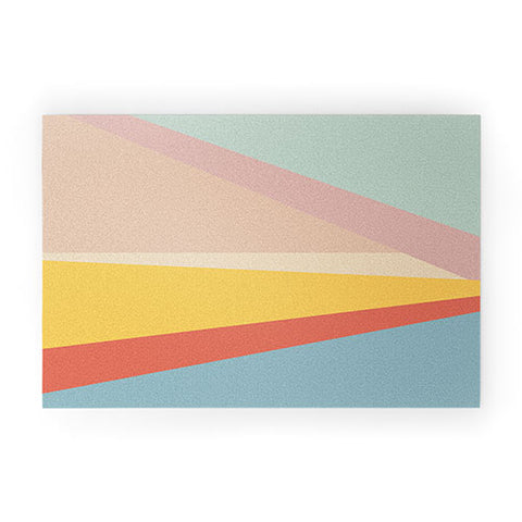 June Journal Retro Abstract Geometric Welcome Mat