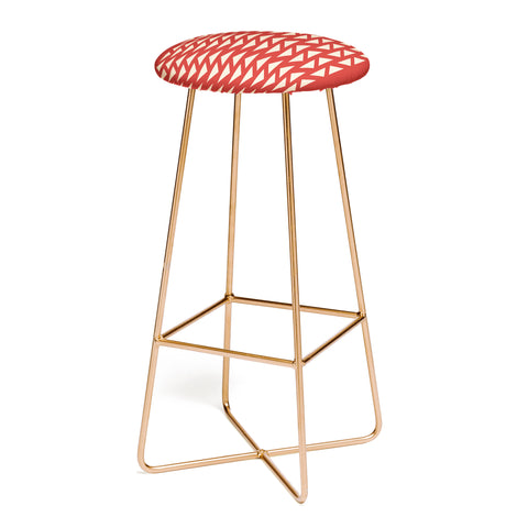 June Journal Shapes 30 in Red Bar Stool