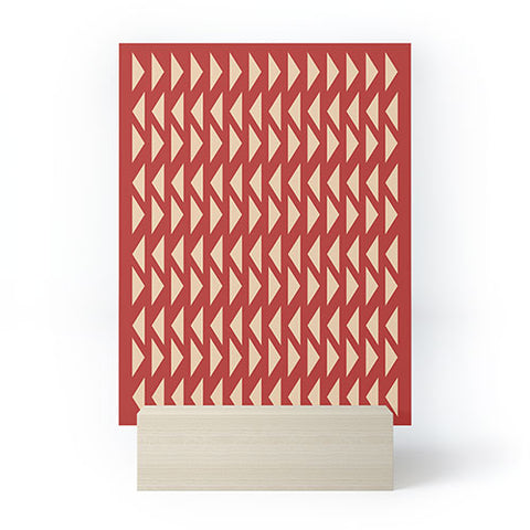 June Journal Shapes 30 in Red Mini Art Print