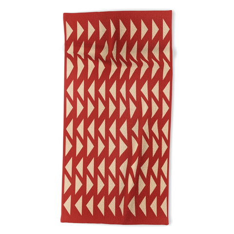 June Journal Shapes 30 in Red Beach Towel