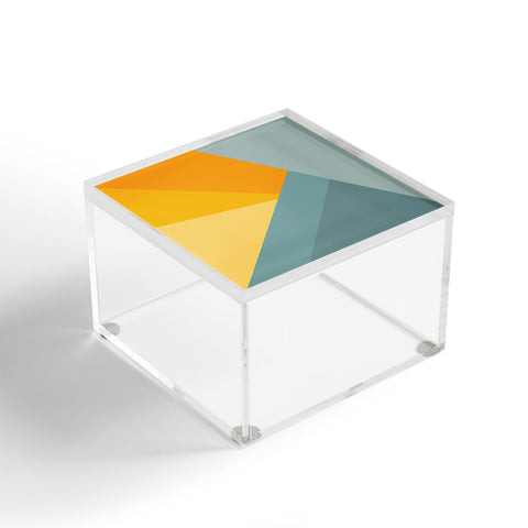 June Journal Sunset Triangle Color Block Acrylic Box