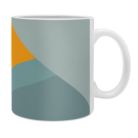 June Journal Sunset Triangle Color Block Coffee Mug