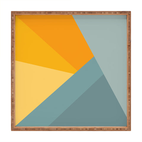 June Journal Sunset Triangle Color Block Square Tray