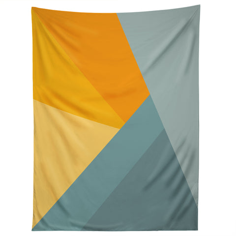 June Journal Sunset Triangle Color Block Tapestry