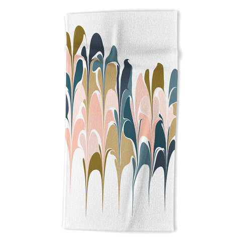 June Journal Zen Abstract Shapes Beach Towel