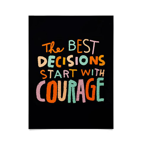 justin shiels Courage Poster
