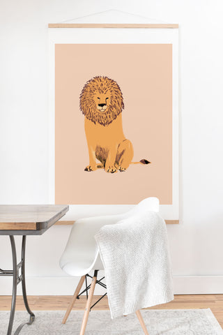 justin shiels Lions Mane Art Print And Hanger
