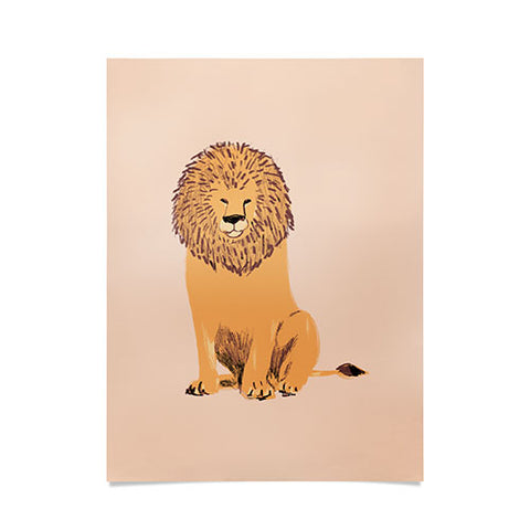 justin shiels Lions Mane Poster