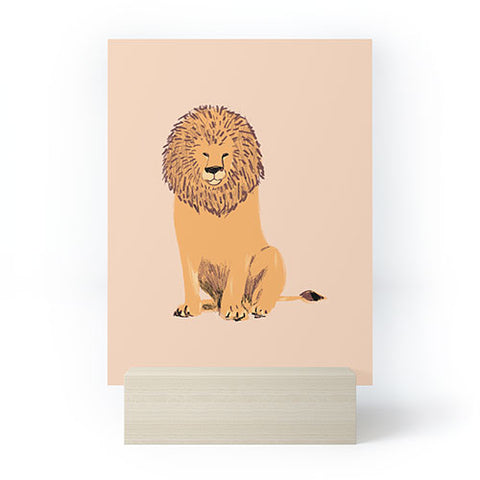 justin shiels Lions Mane Mini Art Print