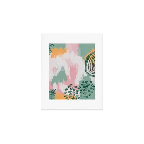 justin shiels Pink In Abstract Art Print