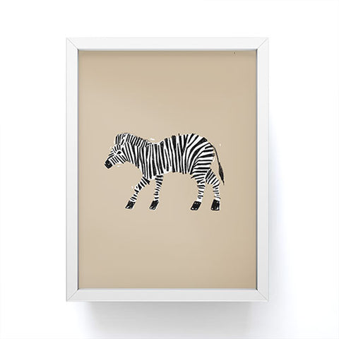 justin shiels Zebra I Framed Mini Art Print