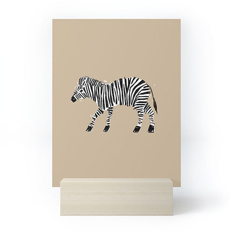 justin shiels Zebra I Mini Art Print