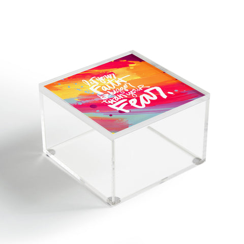 Kal Barteski LET YOUR FAITH colour Acrylic Box