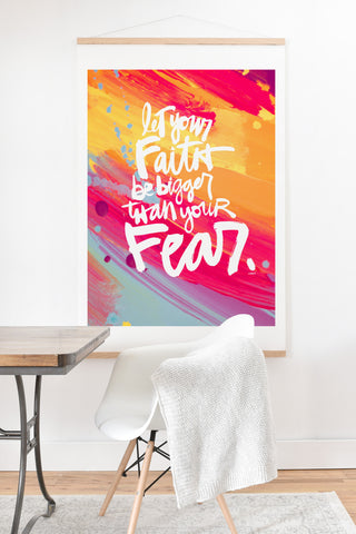 Kal Barteski LET YOUR FAITH colour Art Print And Hanger