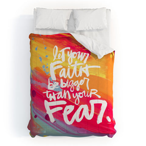 Kal Barteski LET YOUR FAITH colour Comforter