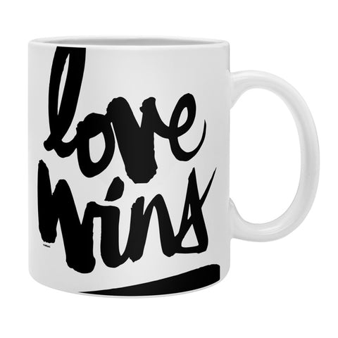 Kal Barteski LOVE WINS black Coffee Mug