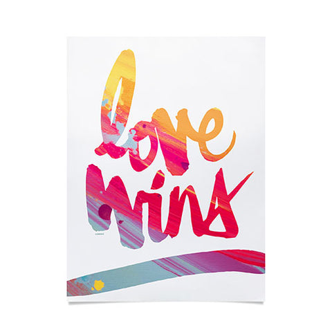 Kal Barteski LOVE WINS colour Poster