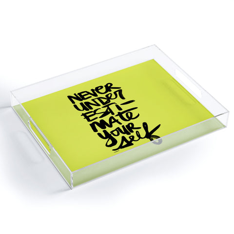Kal Barteski Never Green Acrylic Tray