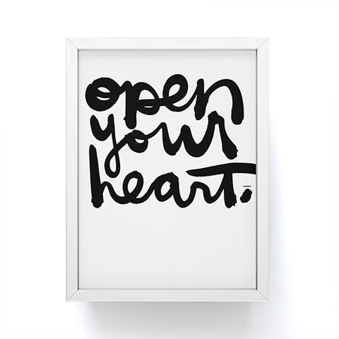 Kal Barteski OPEN YOUR HEART Framed Mini Art Print