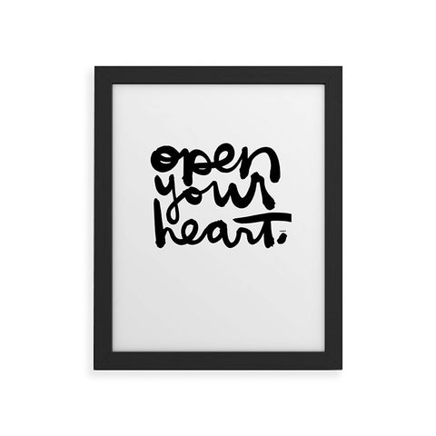Kal Barteski OPEN YOUR HEART Framed Art Print
