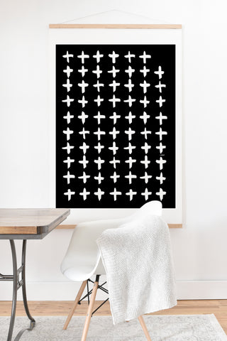 Kal Barteski PLUS black Art Print And Hanger