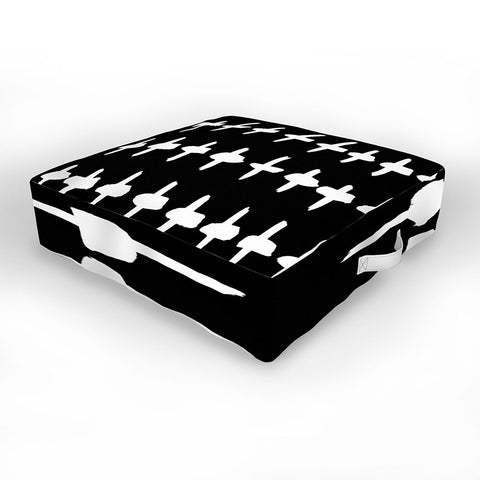 Kal Barteski PLUS black Outdoor Floor Cushion