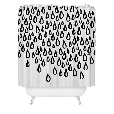 Kal Barteski RAINING Shower Curtain