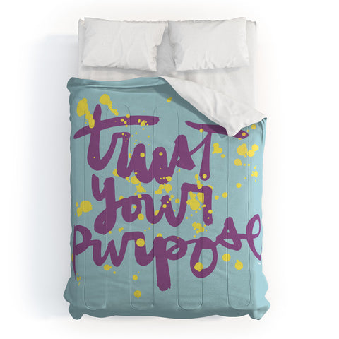 Kal Barteski TRUST your purpose COLOUR Comforter